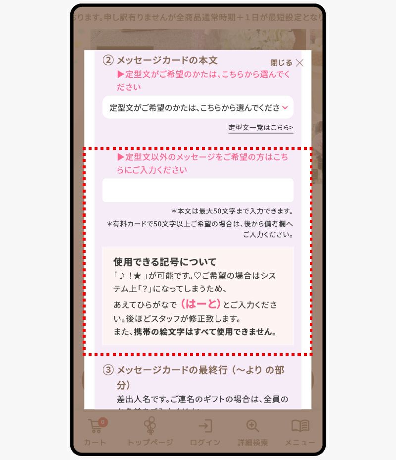 オプション欄の記号入力制御 - 画像3